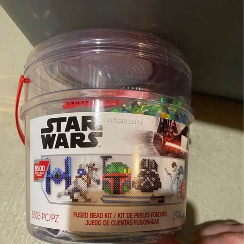 Star Wars Fused Bead Kit Bucket – Disney Perler, 8,500 Beads – New Unopened